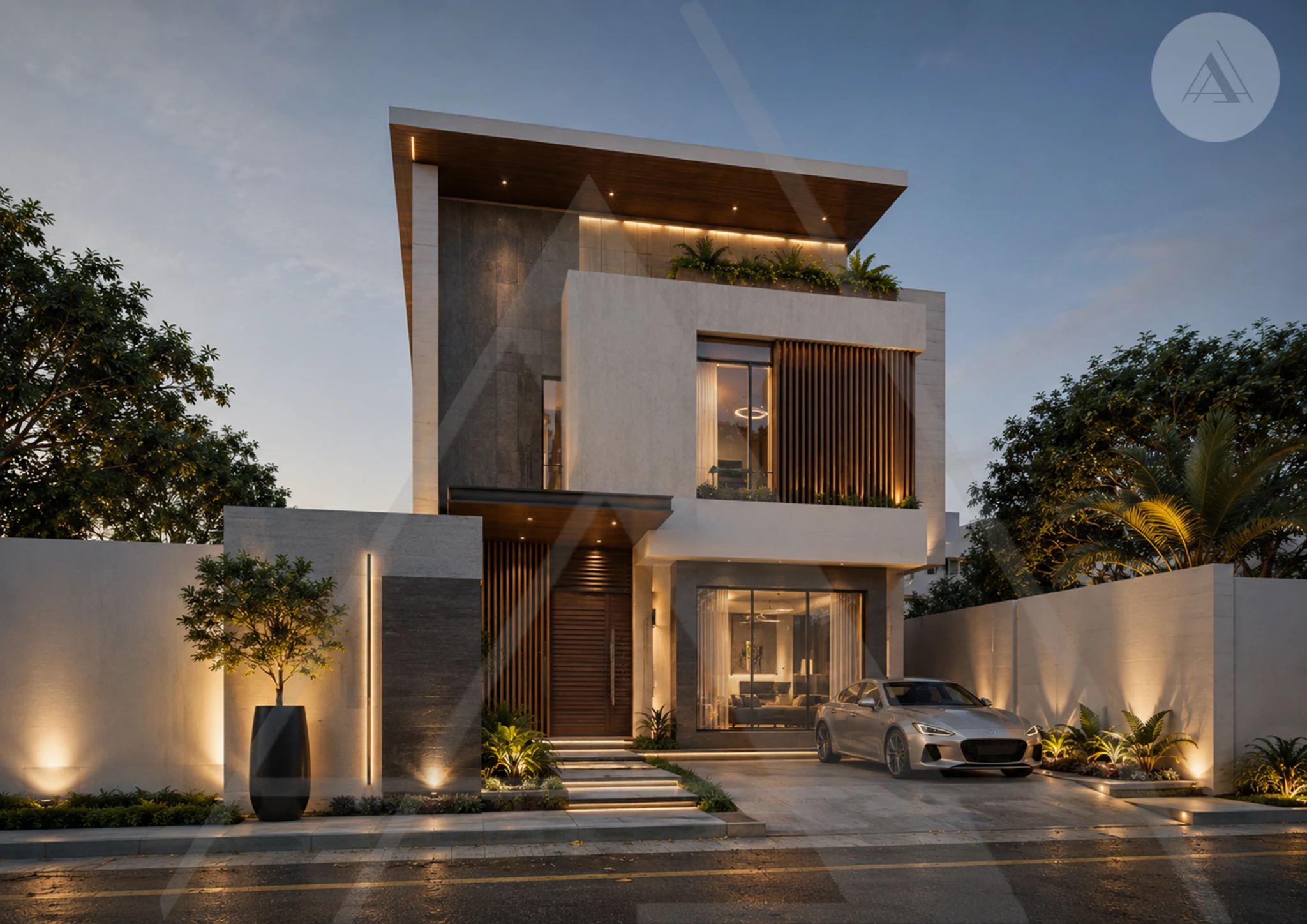 Ascend Villa alternate facade view