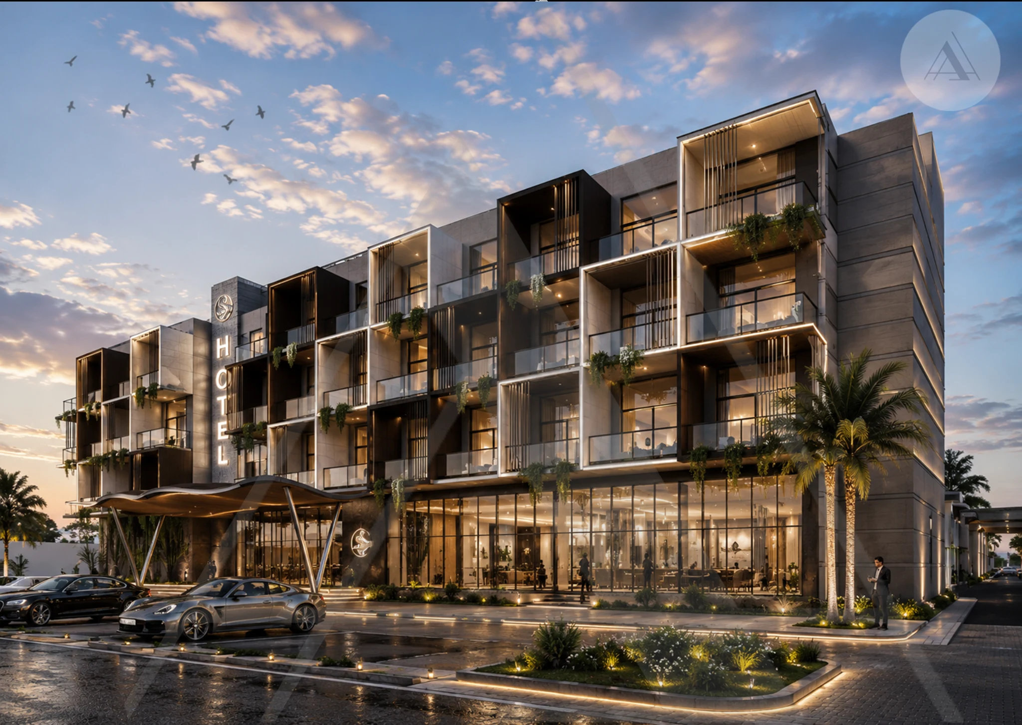 Al Bahr Resort hotel perspective