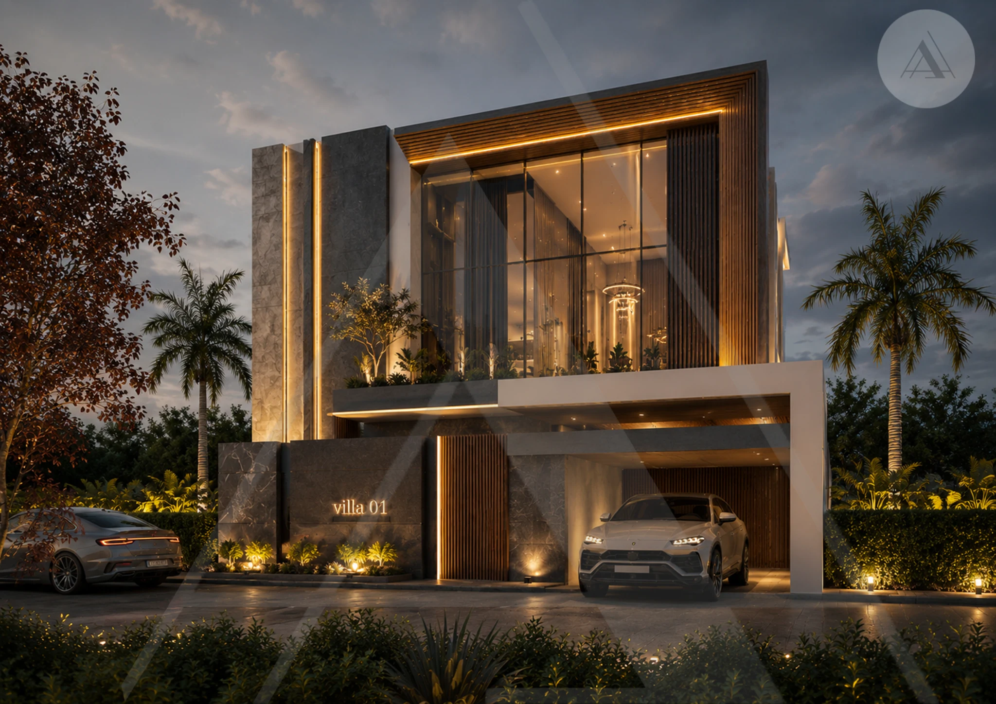 Crystal Villa alternate facade view