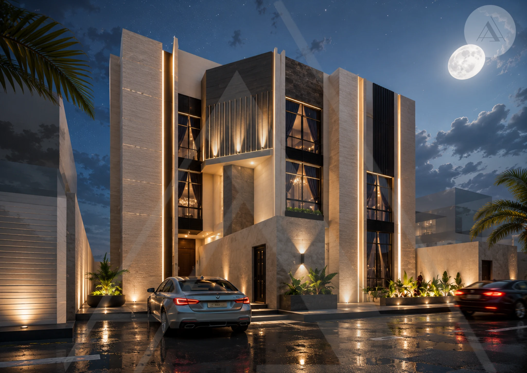 Evolution Villa alternate facade view