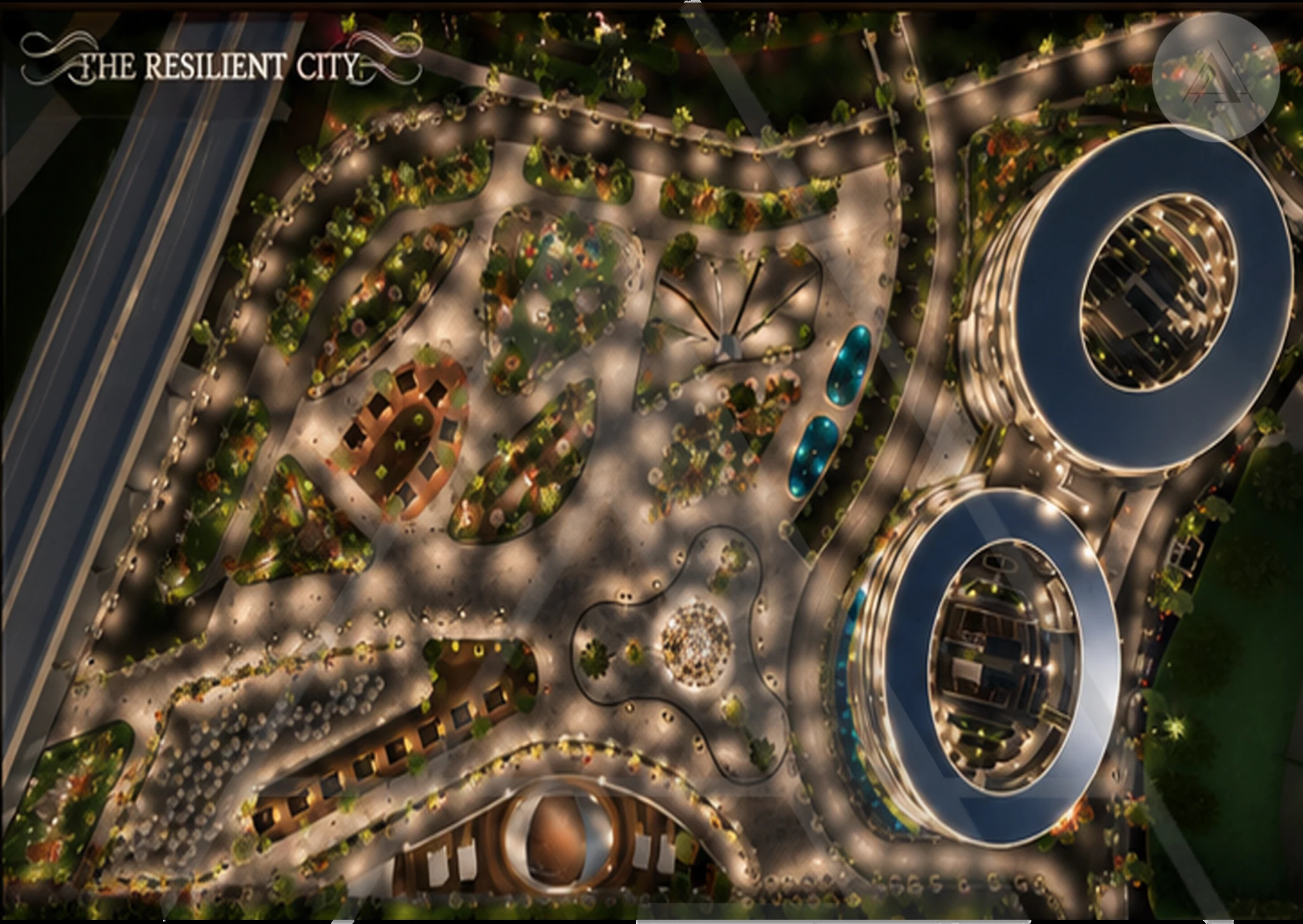 The Resilient City aerial plan