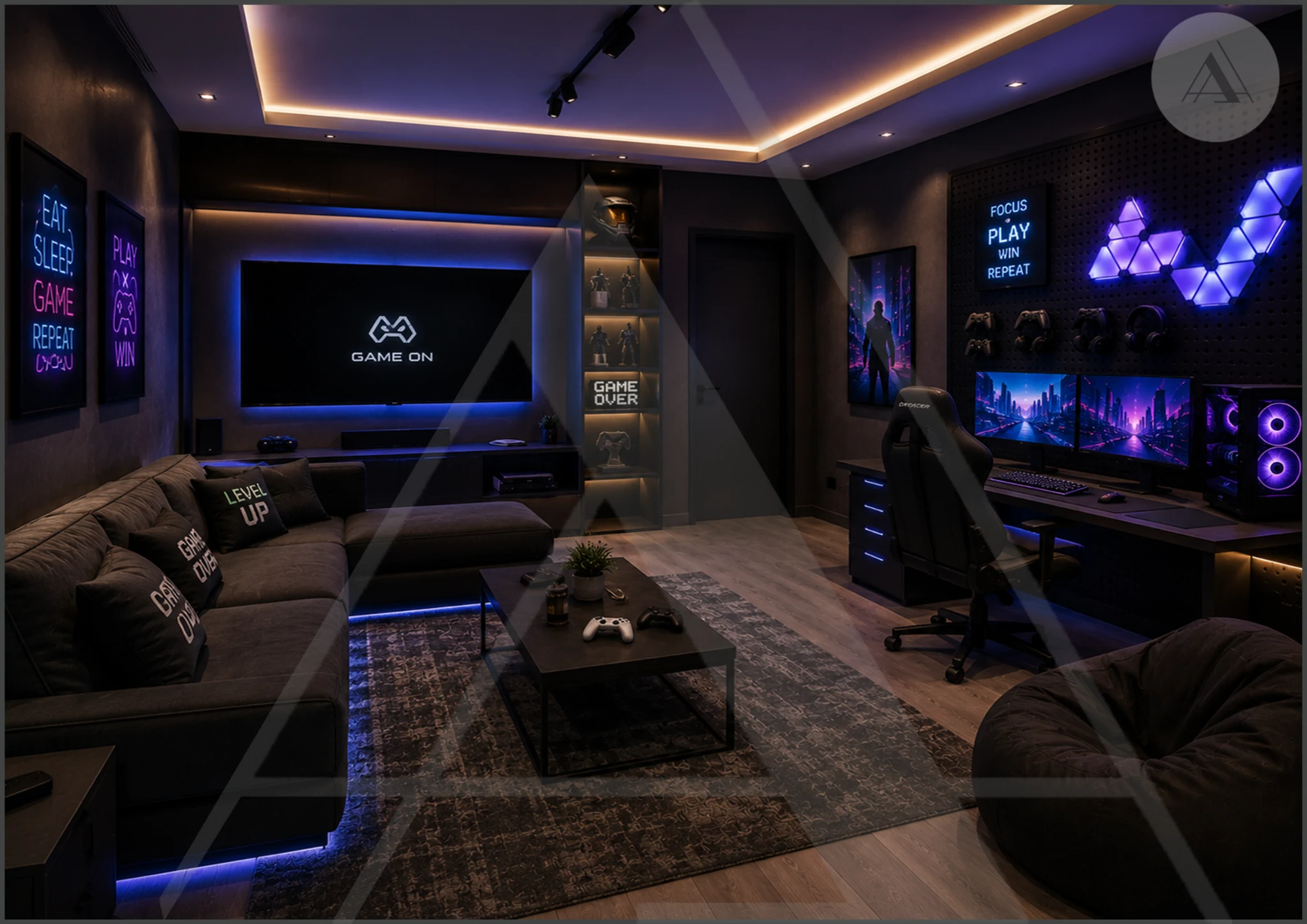 Serenity Villa gaming room